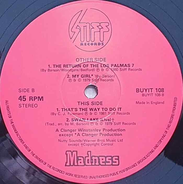 BUY-IT 108 The return of the Los Palmas 7 Madness Label
